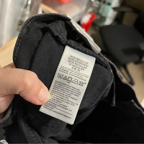 Gap High Rise Vintage Slim Jeans Washed Black Plus Size 35 Inches US 20 O - Picture 7 of 12